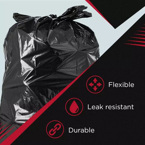 Extra Heavy Duty Garbage Bags - Black 120L